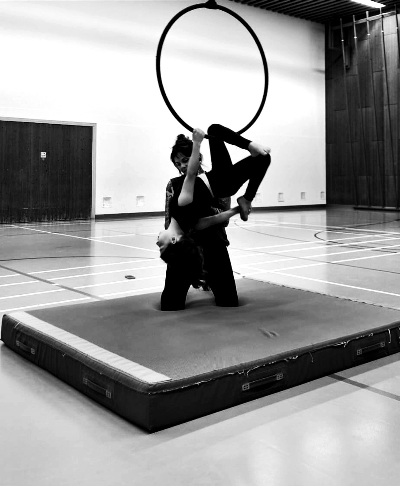 Partnerakrobatik am Aerial Hoop, The Movement Chur